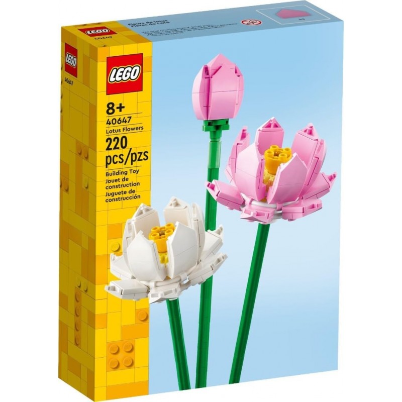 Lego 40647. Trio Flores de Loto. 220 Piezas