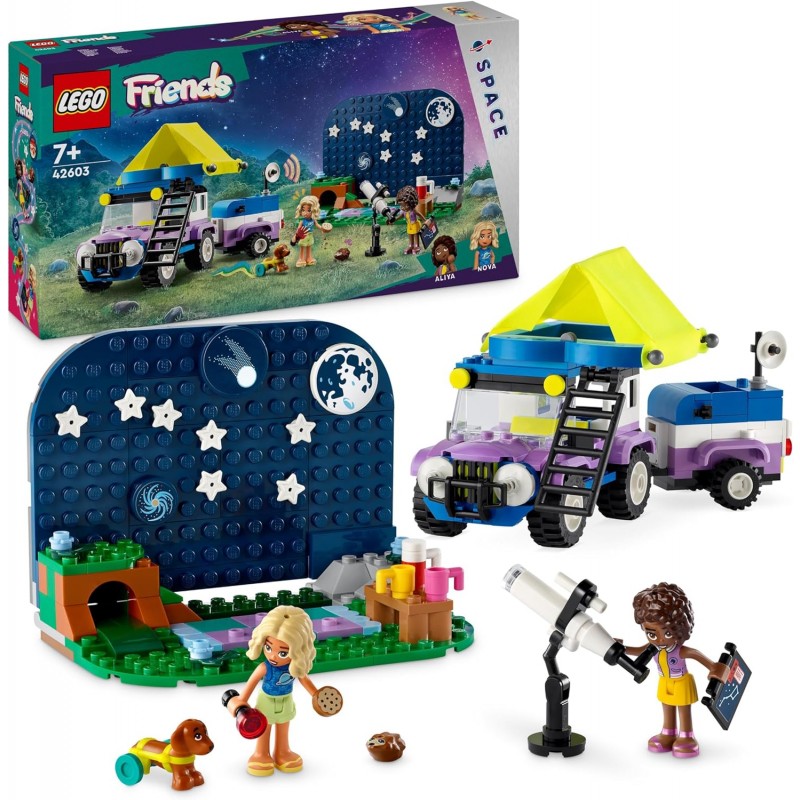 Lego 42603. Friends. Vehículo 4x4 de Observación de Estrellas. 364 Piezas