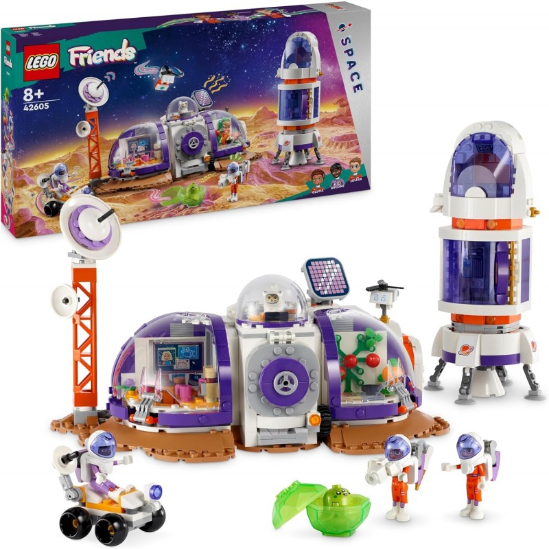 Lego 42605. Friends. Base Espacial de marte y Cohete. 981 Piezas