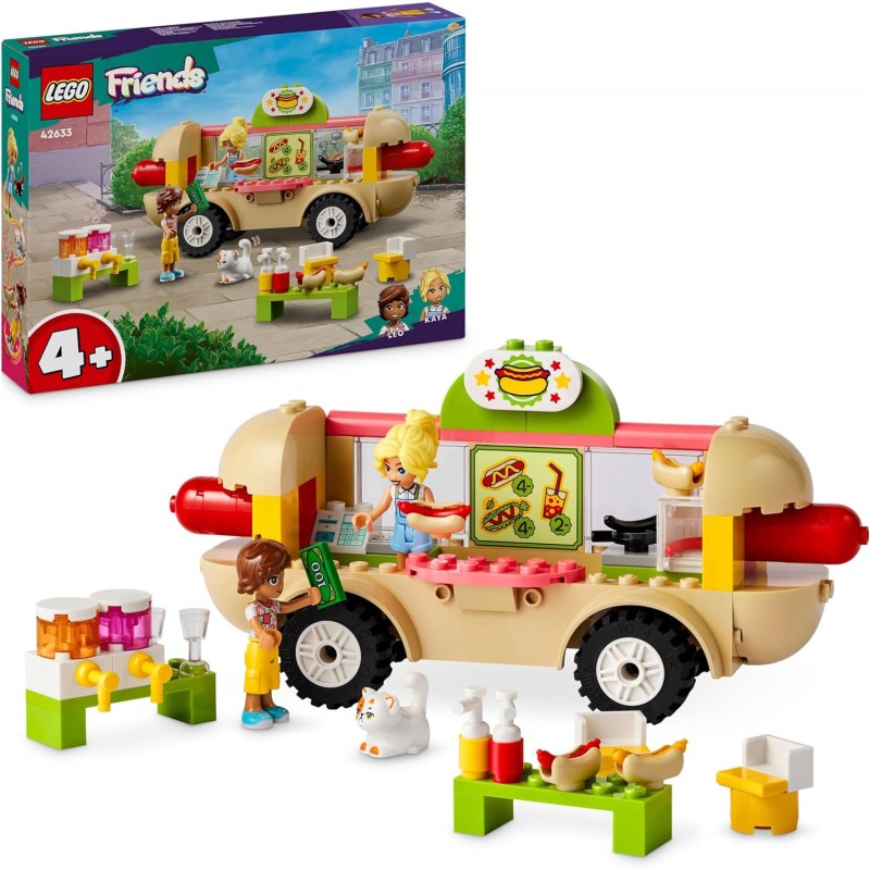 Lego 42633. Friends. Camión de Perritos Calientes. 100 Piezas