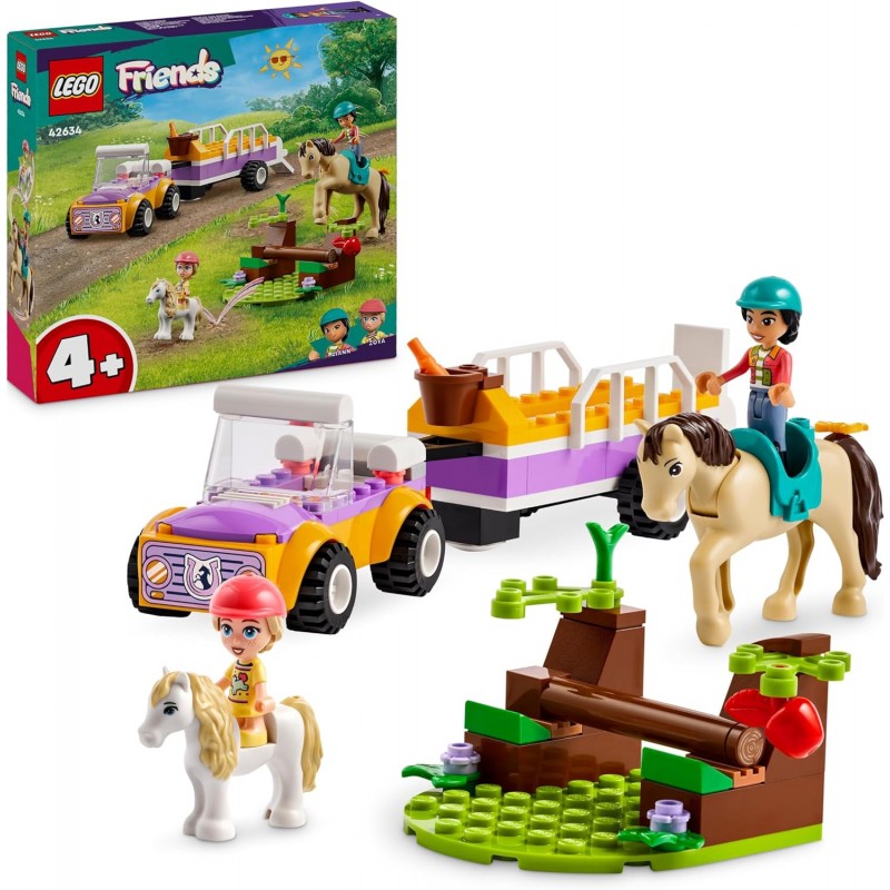 Lego 42634. Friends. Remolque para Caballo y Poni. 105 Piezas