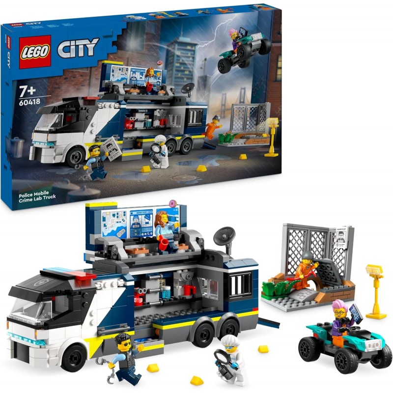 Lego 60418. City. Laboratorio de Criminología Móvil de la Policía. 674 Piezas