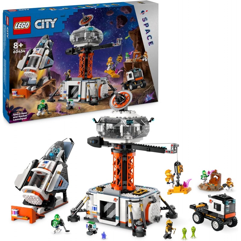 Lego 60434. City. Base Espacial y Plataforma de Lanzamiento. 1422 Piezas
