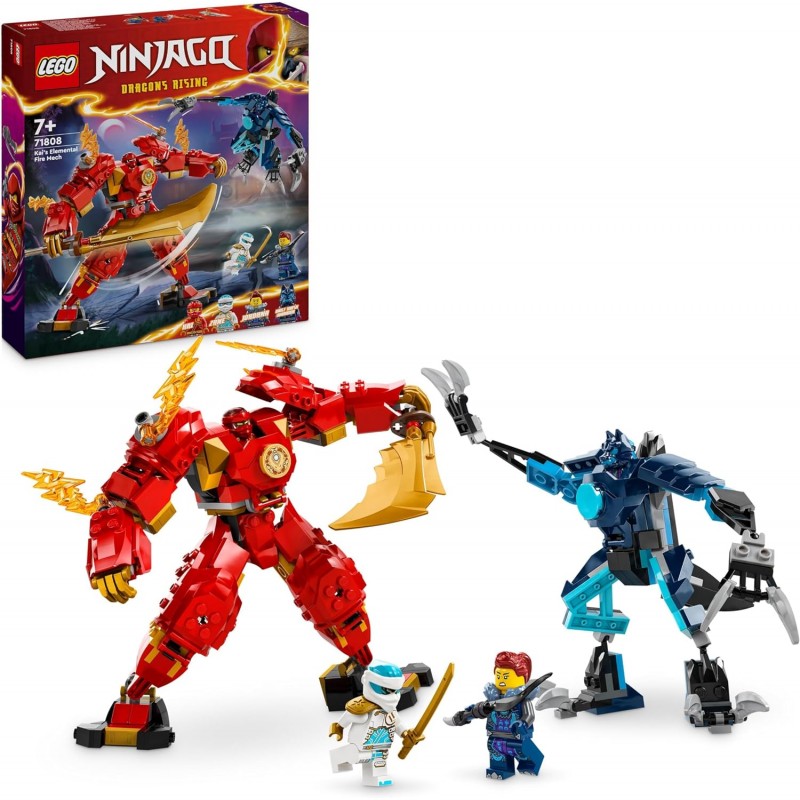Lego 71808. Ninjago. Meca Elemental del Fuego de Kai. 322 Piezas