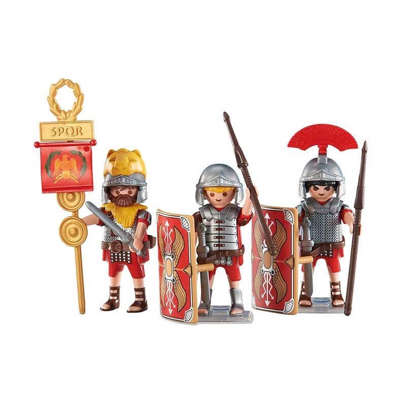 6490 Playmobil. Pack 3 soldados romanos con estandarte