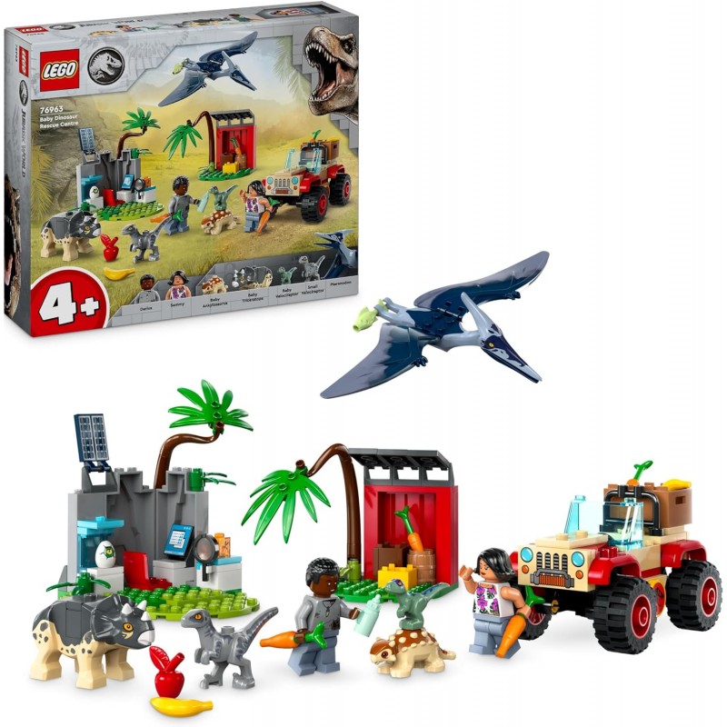 Lego 76963. Jurassic World. Centro Rescate Crías Dinosaurio. 139 Piezas