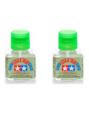 Tamiya 87038 Pegamento de cemento extrafino punta fina, 40 ml. Pack de 2 ud.
