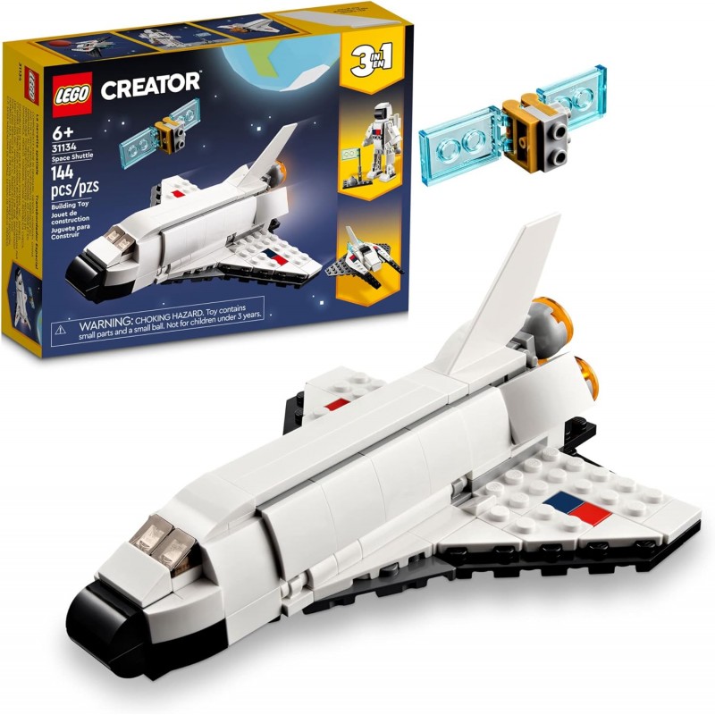 Lego 31134. Creator 3 en 1. Transbordador Espacial. 144 Piezas