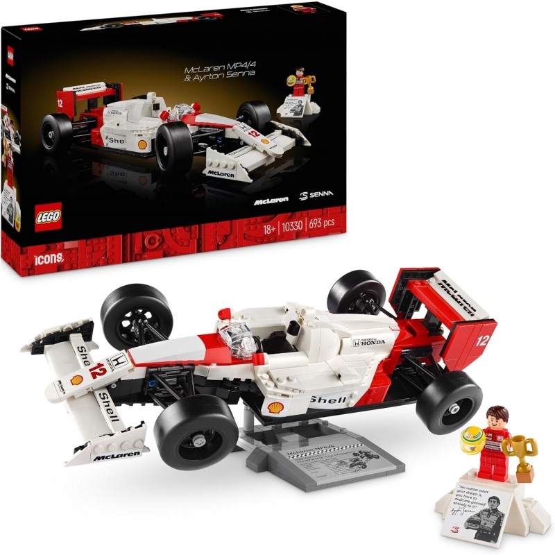 Lego 10330. McLaren MP4/4 y Ayrton Senna. 693 Piezas