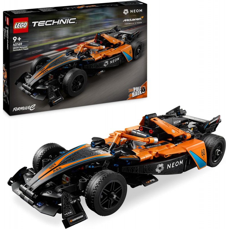 Lego 42169. Neom Mclaren Formula E Race Car. Pull-Back. 452 Piezas