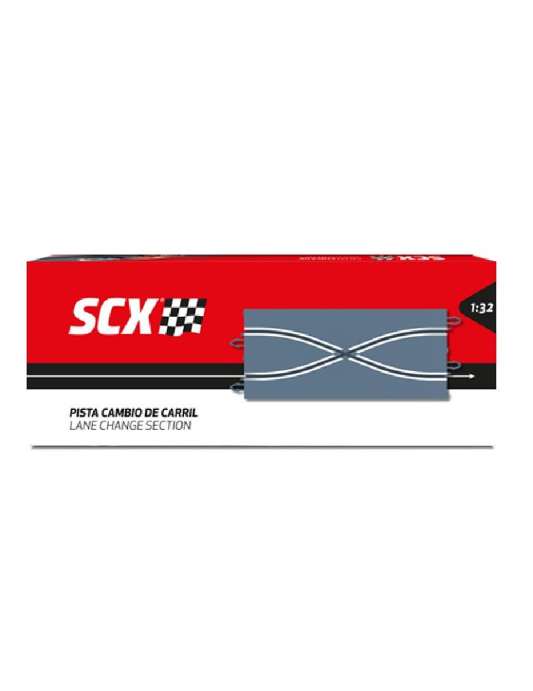 Scx U10475. 1/32 Pista Cambio de Carril Universal. 2 unidades