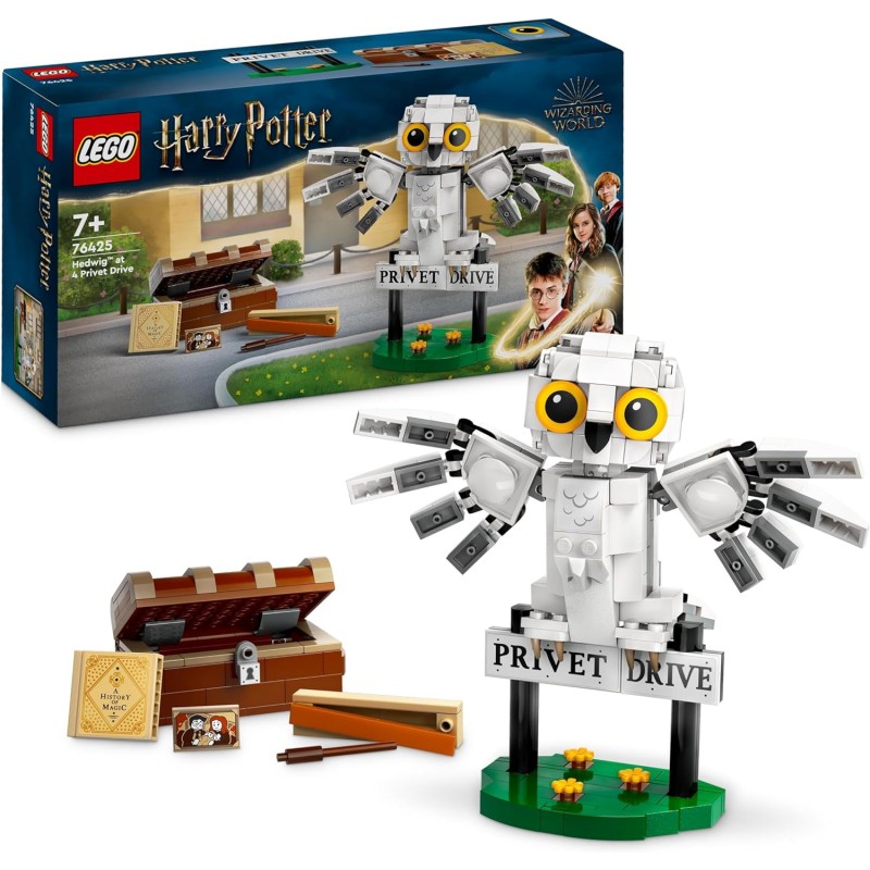 Lego 76425. Harry Potter. Hedwig en el Número 4 de Privet Drive. 337 Piezas