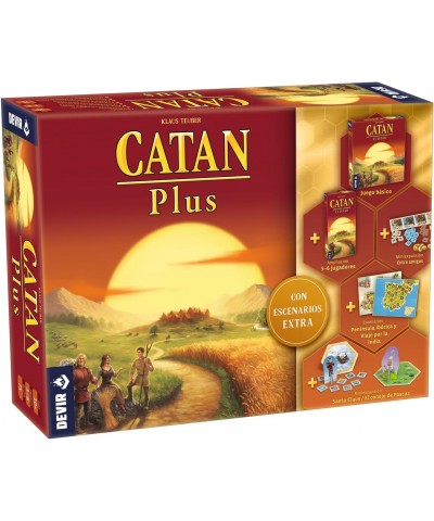 Devir BGCATPLUSP3. Catan Plus 2023. Juego + Ampliacion 5-6jug + 2 Expansiones.