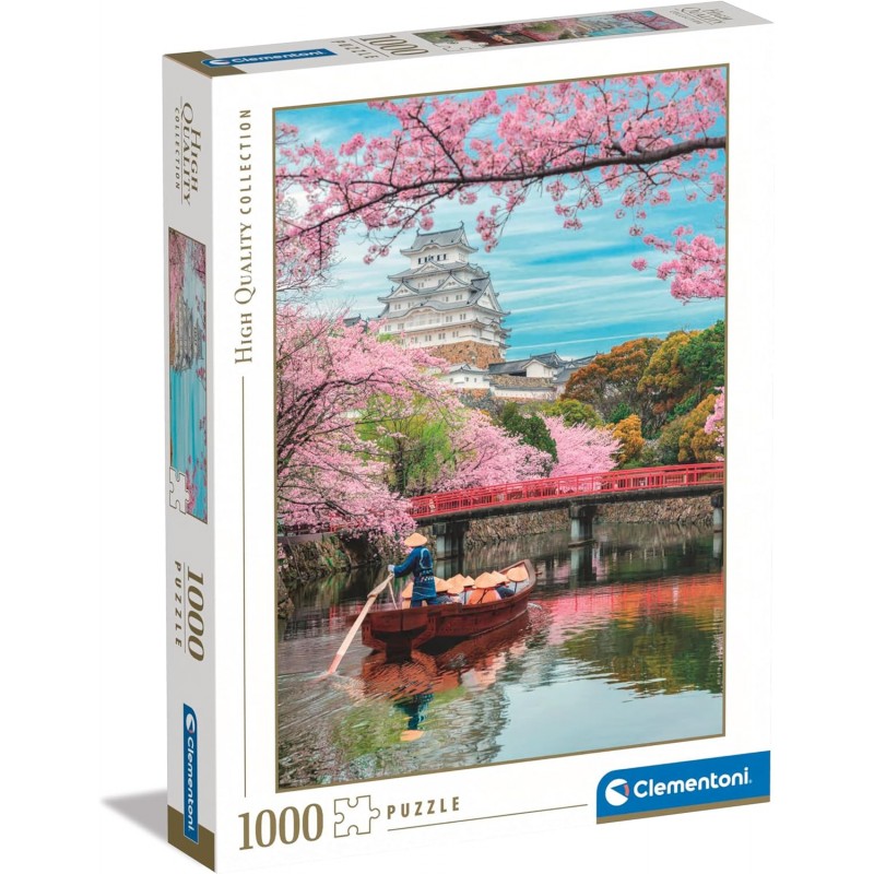 Clementoni 39819. Puzzle 1000 Piezas. Himeji Castle in Spring