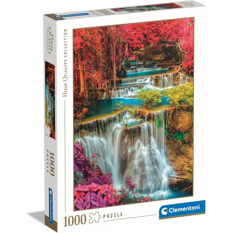 Clementoni 39821. Puzzle 1000 Piezas. Cataratas Coloridas