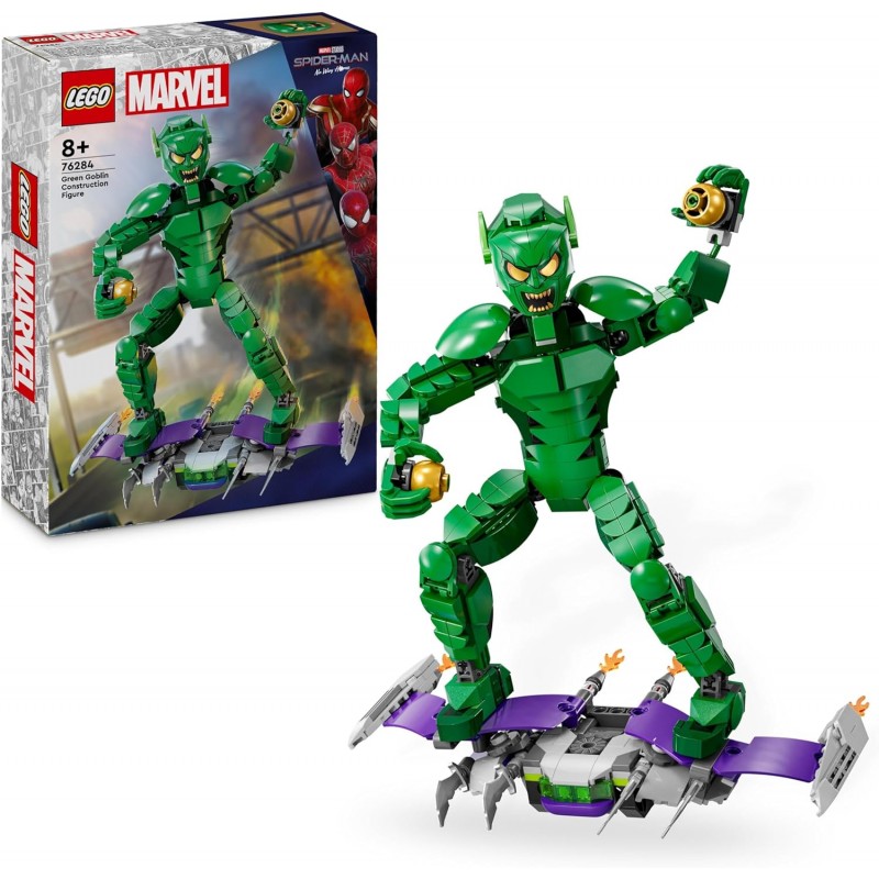 Lego 76284. Marvel. Figura Articulada Duende Verde. 471 Piezas
