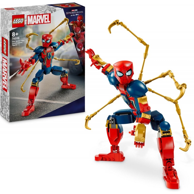 Lego 76298. Marvel. Figura Articulada Iron Spider-Man. 303 Piezas