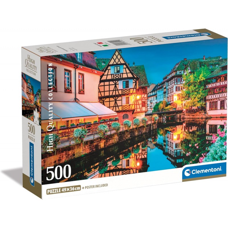Clementoni 35544. Puzzle 500 Piezas. Casco Antiguo Estrasburgo