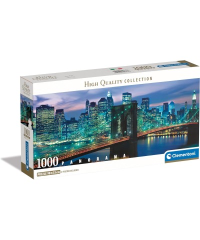 Clementoni 39867. Puzzle 1000 piezas Panorama. Puente Brooklyn. Nueva York