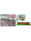 Pack Puzzle Educa 16009. Almuerzo en Nueva York. 1500 Piezas + Tapete Universal Puzzle Roll Clementoni