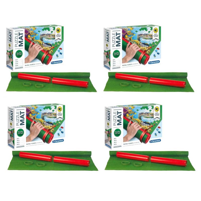 Pack 4 Puzzle Roll Clementoni 2000. Tapete Universal para Transportar/Guardar Puzzles.