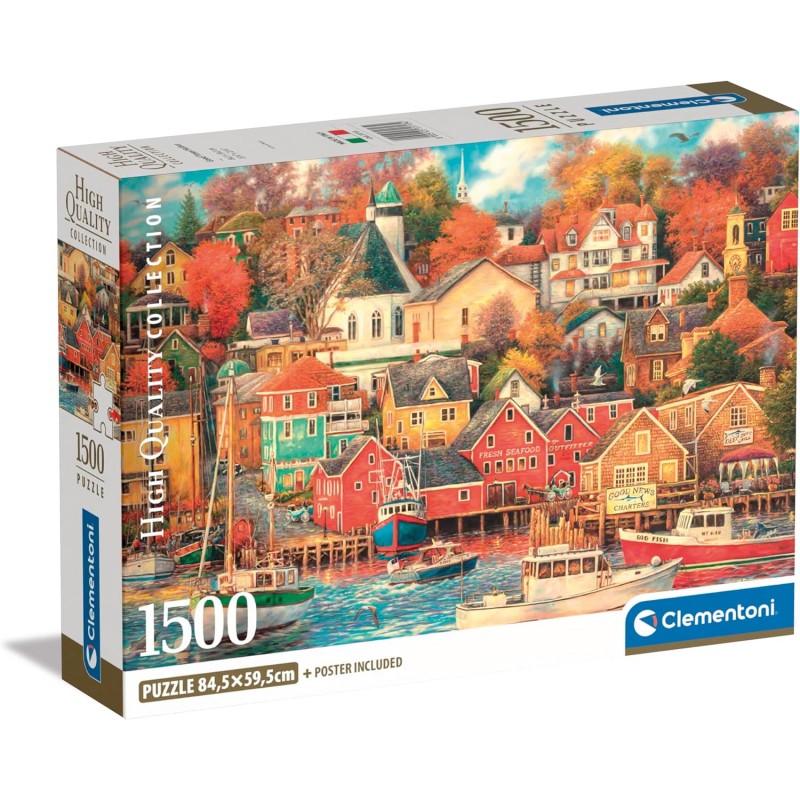 Clementoni 31713. Puzzle 1500 Piezas. Buen tiempo en Harbor