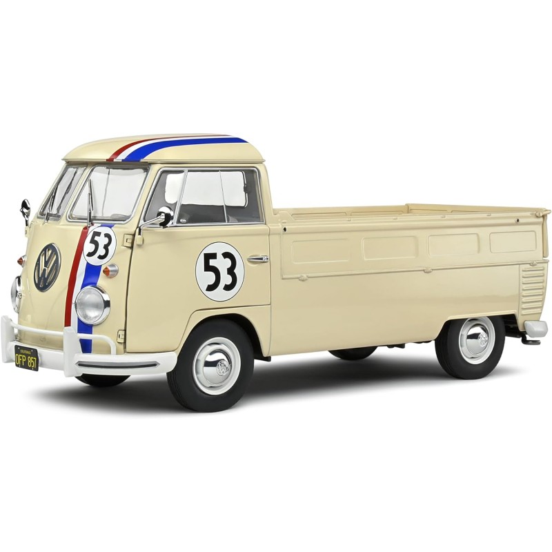 Solido S1806708. 1/18 Volkswagen T1 Pick Up Racer 53 Beige 1950