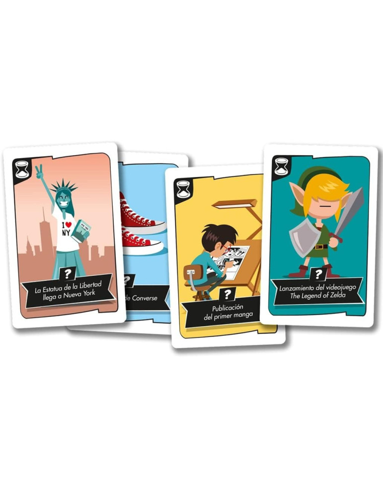 Asmodee TIME02B. Juego de Mesa. Timeline Twist Pop Culture. 2-6jug +8 años