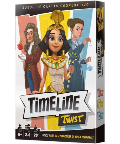 Asmodee TIMET01B. Juego de Mesa Timeline Twist. 2-6jug +8 años