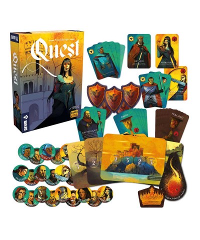 Devir BGQUSP. Juego de Mesa Quest. 4-10 jug +14 años