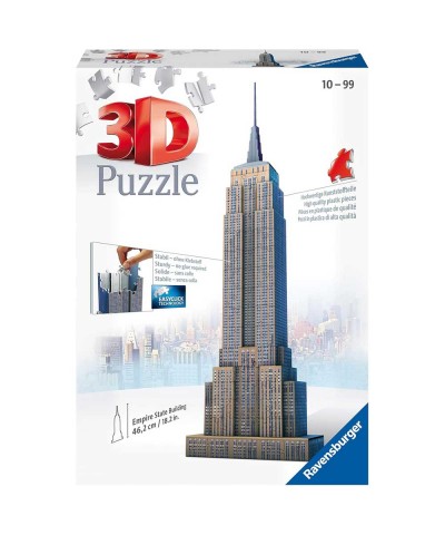 Ravensburger 12553. Puzzle 3D Empire State Building. 216 Piezas