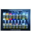 Vallejo 71178. Set Model Air de 16 Colores de 17ml Cada uno. Para Pintar maquetas y miniaturas