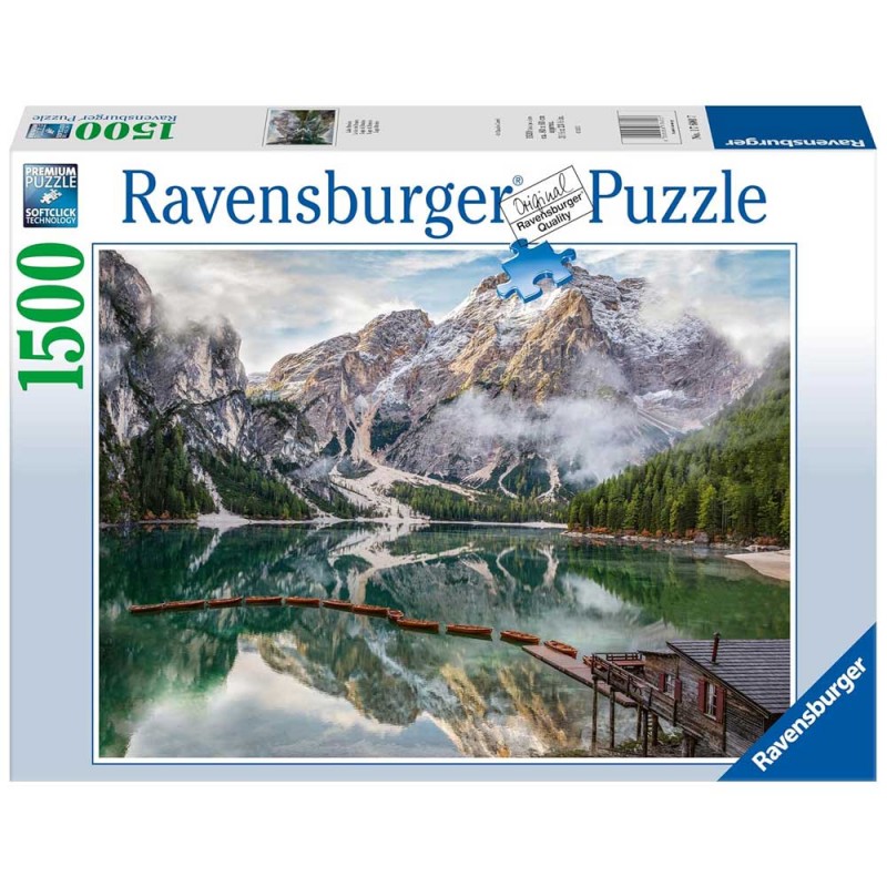 Ravensburger 17600. Puzzle 1500 piezas. Lago de Braies