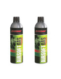 Pack 2 Botellas Gas + Siliconas de 750 ml para Pistolas de Airsoft Que Funcionan por Gas