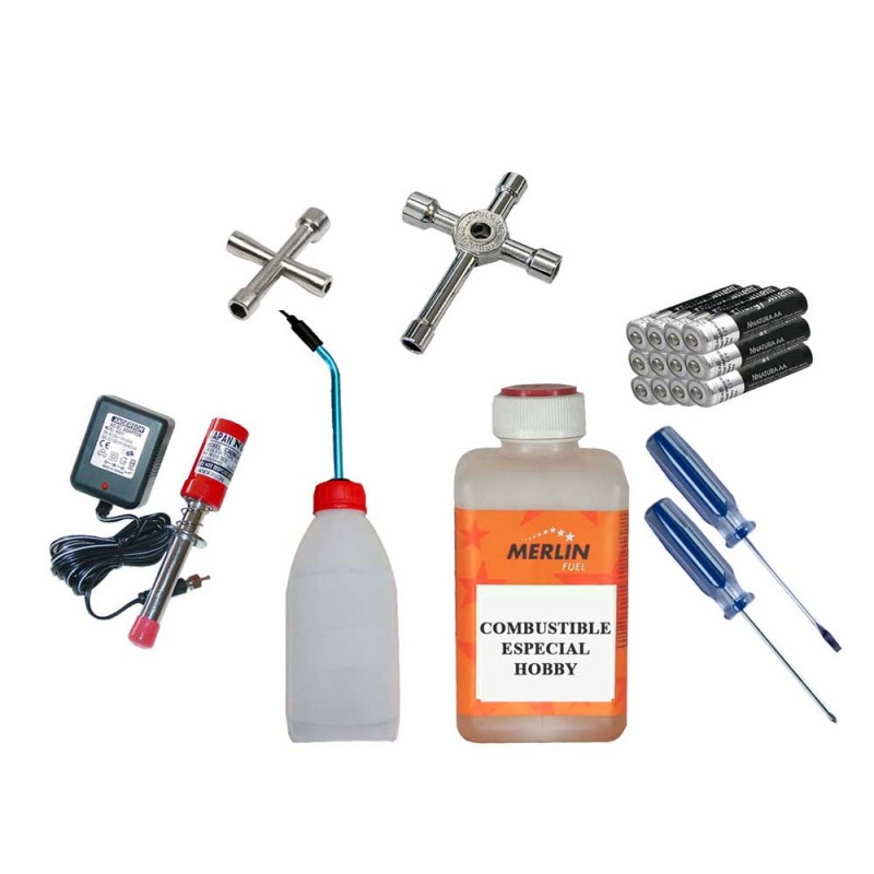 Kit de arranque para coches de radiocontrol de gasolina