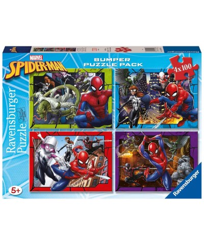 Ravensburger 01076. Puzzle 4x100 Piezas. Spiderman