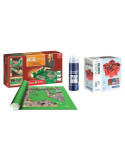 Pack Puzzle Roll 2000. Tapete universal para guardar puzzles + Pegamento + Bandejas portapiezas