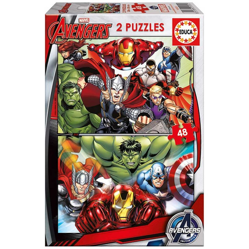 Educa 15932. Puzzles 2 x 48 Piezas. Los Vengadores