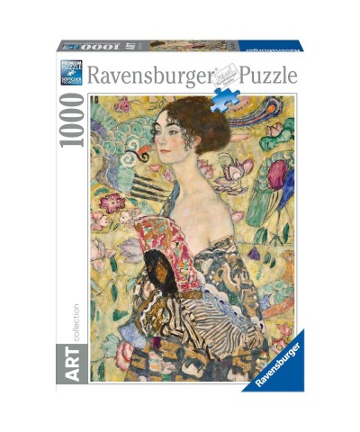 Ravensburger 17634. Puzzle 1000 Piezas. Dama con Abanico. Klimt