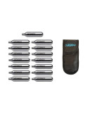 Pack 15 bombonas co2 12gr. Umarex/Gamo/ASG para Pistolas y carabinas + Exclusiva Funda portabombonas