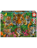 Educa 19902. Puzzle 500 Piezas. Jungla de Tigres