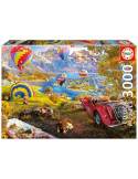 Educa 19947. Puzzle 3000 Piezas. El Valle de los Globos Aerostáticos