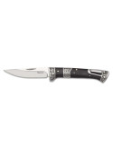 Navaja Albainox 18938. Mango Stamina Negra y Acero. Hoja 9 cm