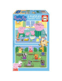 Educa 19995. Puzzles 2x25 Piezas Madera. Peppa Pig
