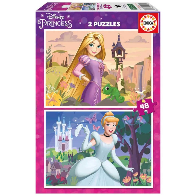 Educa 19997. Puzzles 2x48 Piezas. Princesas Disney