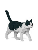Jekca 11S-M02. Gato Común Negro/Blanco. 1360 piezas. Kit Construccion Gigante