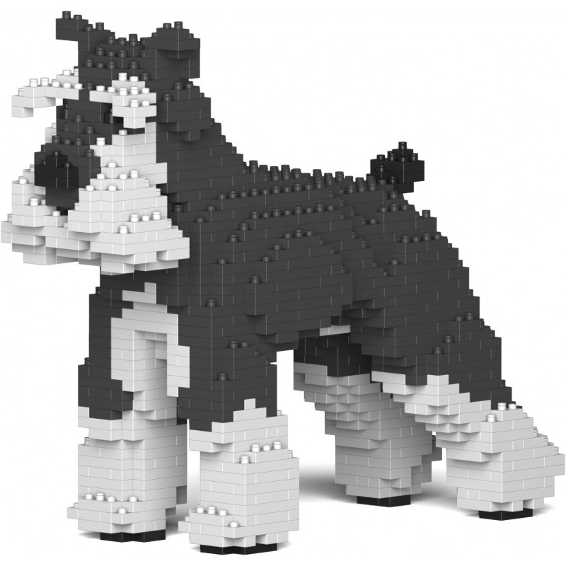 Jekca 05S-M01. Perro Schnauzer. 1000 piezas. Kit Construccion Gigante