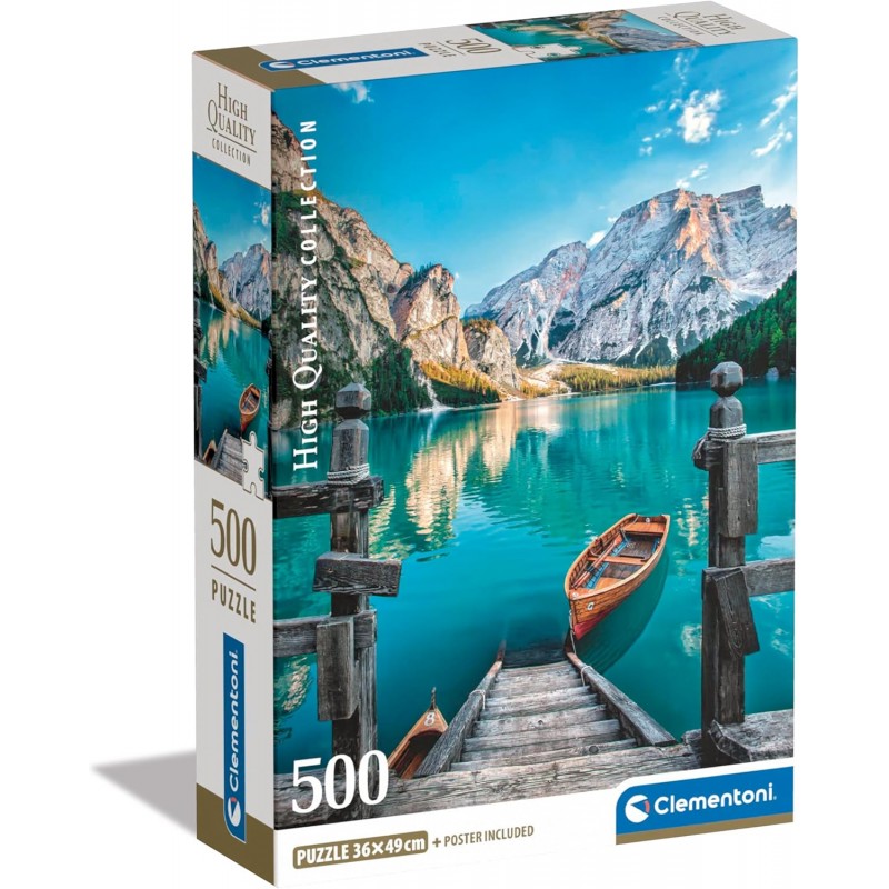 Clementoni 35538. Puzzle 500 Piezas. Braies Lake