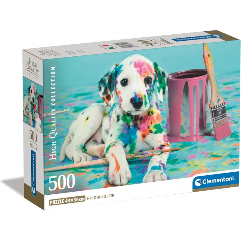 Clementoni 35545. Puzzle 500 Piezas. Dalmata Divertido