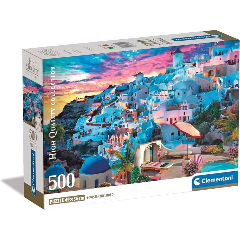 Clementoni 35540. Puzzle 500 Piezas. Vistas de Grecia